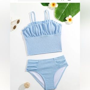 🚫SOLD🚫 SHEIN teen (girls size 14) light blue tankini set